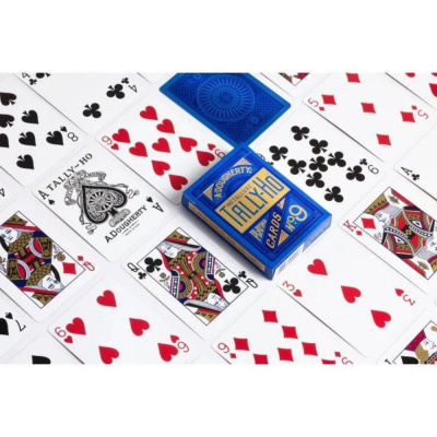 картинка Карты "Tally-ho Metal Standard index blue" от магазина Gamesdealer.ru
