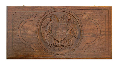 картинка Нарды резные "Герб Армении 3", Ustyan от магазина Gamesdealer.ru