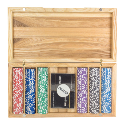 картинка Набор для покера Crown на 300 фишек в кейсе из ясеня v2, Partida от магазина Gamesdealer.ru