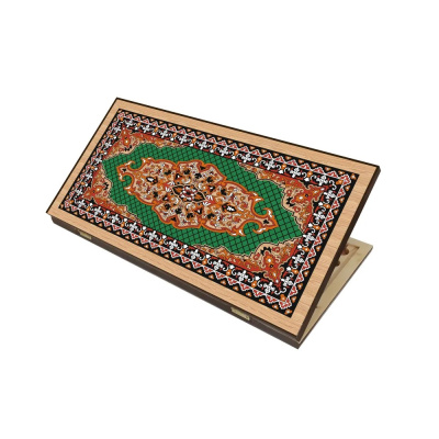 картинка Нарды + Шашки Сирия Зеленые малые (Россия, дерево, 40 см), Partida от магазина Gamesdealer.ru