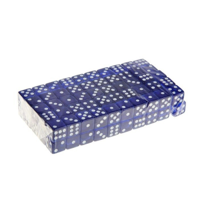 картинка Кости игральные пластиковые, 12 мм, 1шт, цвет синий от магазина Gamesdealer.ru