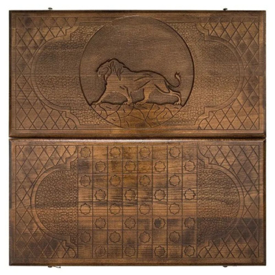 картинка Нарды резные "Лев-2", Ustyan от магазина Gamesdealer.ru