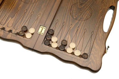 картинка Нарды резные "Тигр" с ручкой 50, Haleyan от магазина Gamesdealer.ru