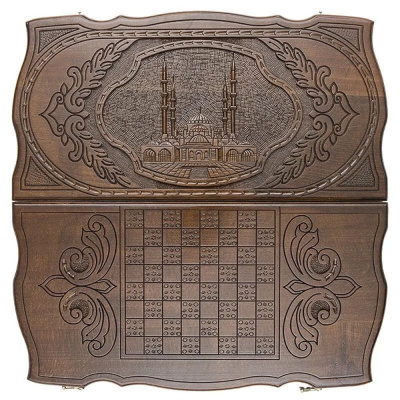 картинка Нарды резные  "Мечеть Сердце Чечни", Rasulov от магазина Gamesdealer.ru