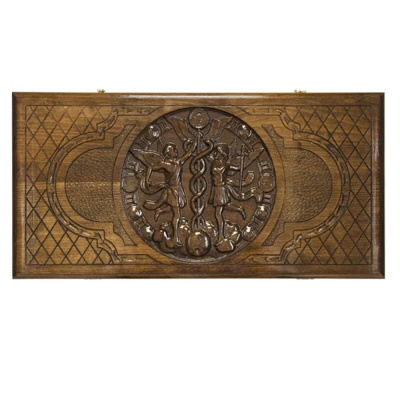 Нарды резные "Зодиак Близнецы", Ustyan