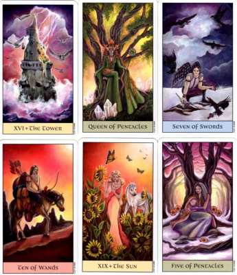 картинка Карты Таро "Crystal Vision Tarot by Jennifer Galasso" US Games / Таро Кристального Видения от магазина Gamesdealer.ru