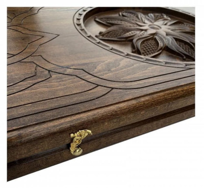 картинка Нарды резные "Солнечный цветок", Mkhitaryan от магазина Gamesdealer.ru