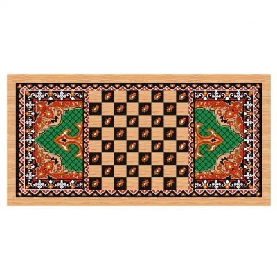 картинка Нарды + Шашки Аравия Зеленые средние (Россия, дерево, 50 см), Partida от магазина Gamesdealer.ru