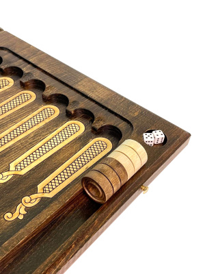 картинка Нарды резные "Традиционные" 60, Zakaryan от магазина Gamesdealer.ru