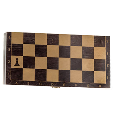 картинка Шашки деревянные с дорожной деревянной венге доской, рисунок золото "Классика" (290*145*40) от магазина Gamesdealer.ru