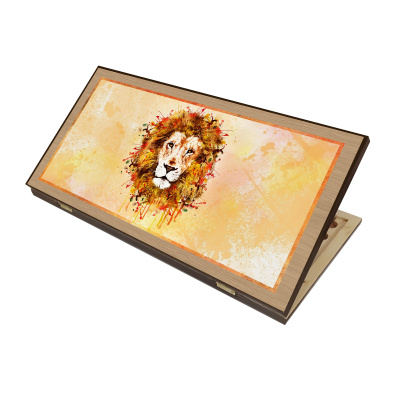 Нарды + Шашки Сирия Лев Нуво средние (Россия, дерево, 50 см), Partida