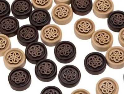 картинка Фишки резные "Узор 4", Mirzoyan от магазина Gamesdealer.ru