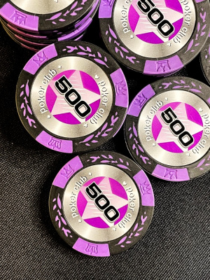 картинка Фишки для игры в покер Black Stars номиналом 500 (25шт) от магазина Gamesdealer.ru