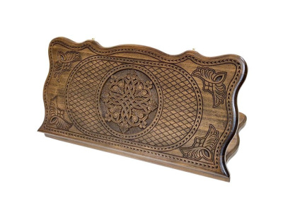 Нарды резные "Тёмный Узор 6" 50, Mirzoyan