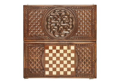 картинка Нарды резные "Армянский узор 13" 60, Haleyan от магазина Gamesdealer.ru