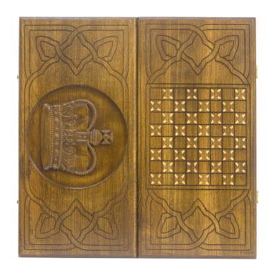 картинка Нарды резные "Корона" 60, Mkhitaryan от магазина Gamesdealer.ru