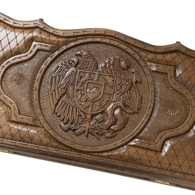 картинка Нарды резные "Герб Армении", Petrosyan от магазина Gamesdealer.ru