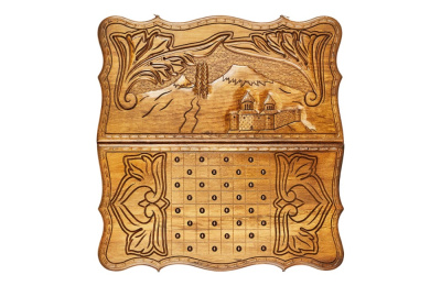 картинка Нарды резные "Арарат и Хорвирап", Petrosyan от магазина Gamesdealer.ru