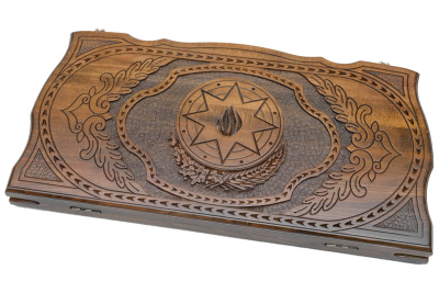 картинка Нарды резные "Герб Азербайджана", Rasulov от магазина Gamesdealer.ru