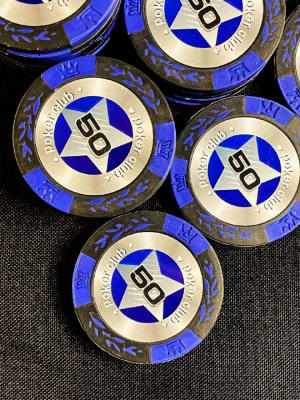 картинка Фишки для игры в покер Black Stars номиналом 50 (25шт) от магазина Gamesdealer.ru