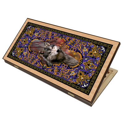 Шахматы + Нарды + Шашки "Сирия Волк" большие 