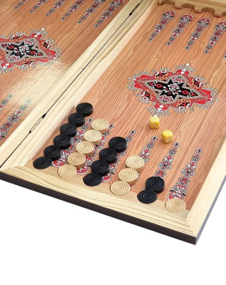 картинка Нарды + Шашки Сирия Сокол малые (Россия, дерево, 40 см), Partida от магазина Gamesdealer.ru