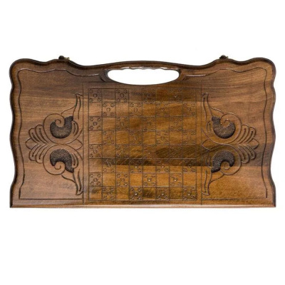 картинка Нарды резные "Олень" с ручкой 50, Haleyan от магазина Gamesdealer.ru