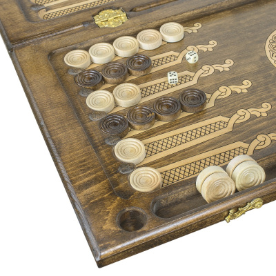 картинка Нарды резные "Армянский узор 4" 60, Mkhitaryan от магазина Gamesdealer.ru