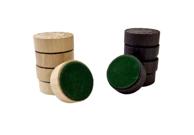 Фишки для нард деревянные 28 мм (с подложкой), Partida