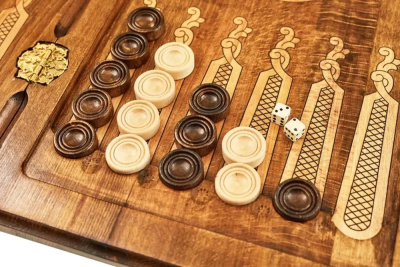 картинка Нарды резные "Монастырь в горах", Mkhitaryan от магазина Gamesdealer.ru