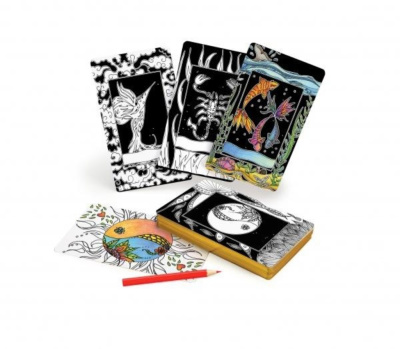 картинка Карты Таро "Intuitive Wisdom Color Your Deck Tarot" Schiffer Publishing / Интуитивная мудрость Раск  от магазина Gamesdealer.ru