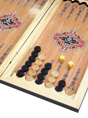 картинка Нарды + Шашки Сирия Башня средние (Россия, дерево, 50 см), Partida от магазина Gamesdealer.ru