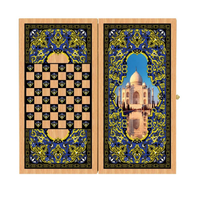картинка Нарды + Шашки Аравия Тадж-Махал средние (Россия, дерево, 50 см), Partida от магазина Gamesdealer.ru