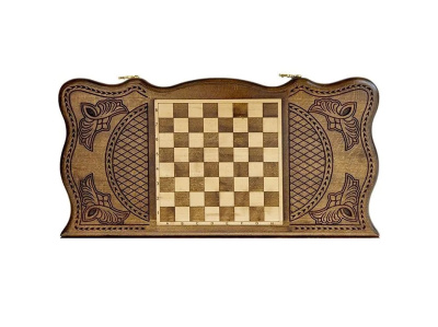 картинка Нарды резные "Тёмный Узор 1" 50, Mirzoyan от магазина Gamesdealer.ru