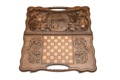 картинка Нарды резные "Эчмиадзин" с ручкой 60, Haleyan от магазина Gamesdealer.ru