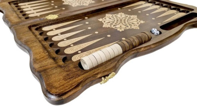 картинка Нарды резные "Тёмный Узор 6" 60, Mirzoyan от магазина Gamesdealer.ru