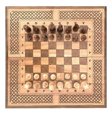 картинка Шахматы + нарды "Модерн 3" 50, Zakaryan от магазина Gamesdealer.ru