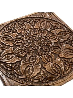 картинка Нарды резные "Орнамент" с цельным рисунком, Haleyan от магазина Gamesdealer.ru