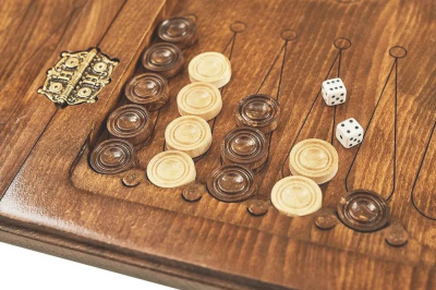 картинка Нарды резные "Шестигранный Узор", Haleyan от магазина Gamesdealer.ru