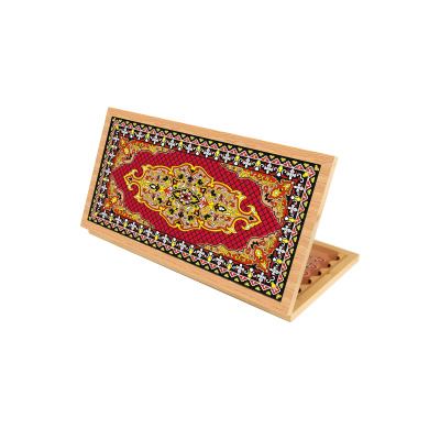 Нарды + Шашки Аравия Красные малые (Россия, дерево, 40 см), Partida