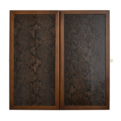 Нарды кожаные "Питон" малые (Россия, дерево, 40х20х5 см)