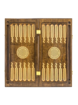 картинка Нарды резные "Гексагон 1" 60, Mkhitaryan от магазина Gamesdealer.ru