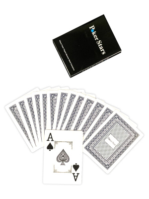 картинка Карты для покера "Poker Stars" 100% пластик, синие от магазина Gamesdealer.ru