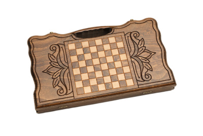 картинка Нарды резные "Арарат" с ручкой 40, Haleyan от магазина Gamesdealer.ru