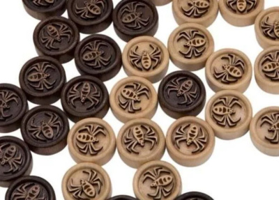 картинка Фишки резные "Паук", Mirzoyan от магазина Gamesdealer.ru