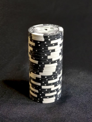 картинка Фишки для игры в покер Black Stars номиналом 1 (25шт) от магазина Gamesdealer.ru