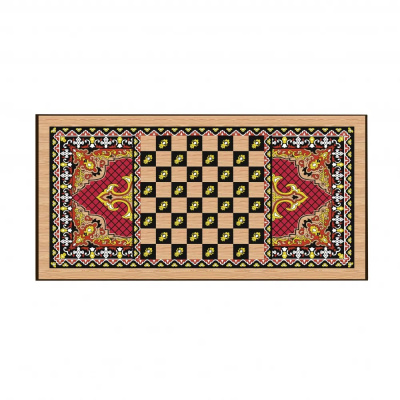 картинка Шахматы + нарды + шашки "Сирия Красные" малые от магазина Gamesdealer.ru