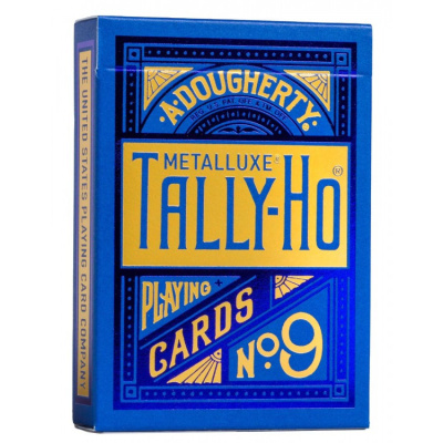 Карты "Tally-ho Metal Standard index blue"
