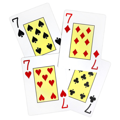 картинка Карты для покера "Texas Holdem" 100% пластик, синяя рубашка от магазина Gamesdealer.ru