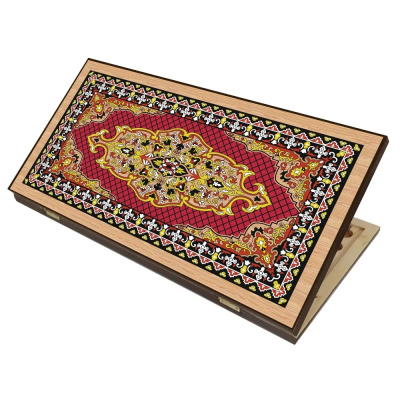 картинка Нарды + Шашки Сирия Красные большие (Россия, дерево, 60 см), Partida от магазина Gamesdealer.ru